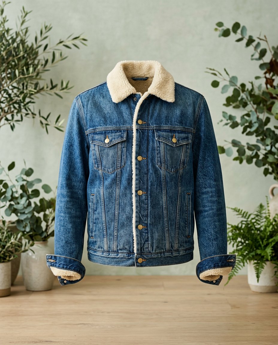 Denim Shearling Jacket